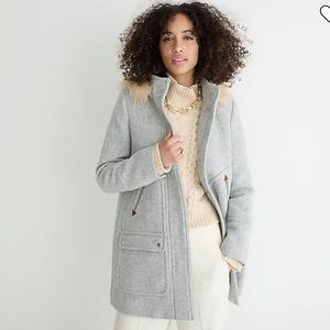 J Crew Chateau parka in Italian stadium-cloth